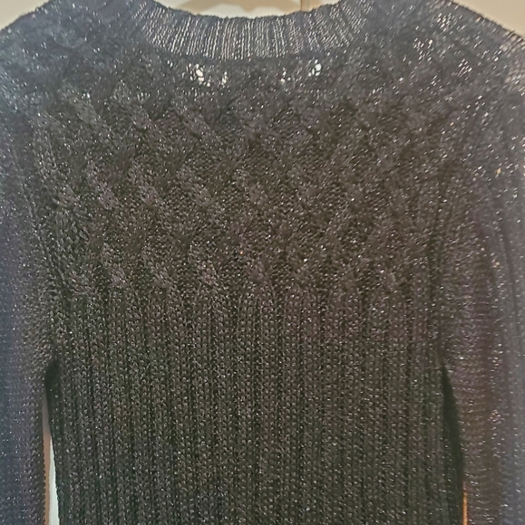 Tory Burch black knit size small womens sweater - Picture 5 of 8